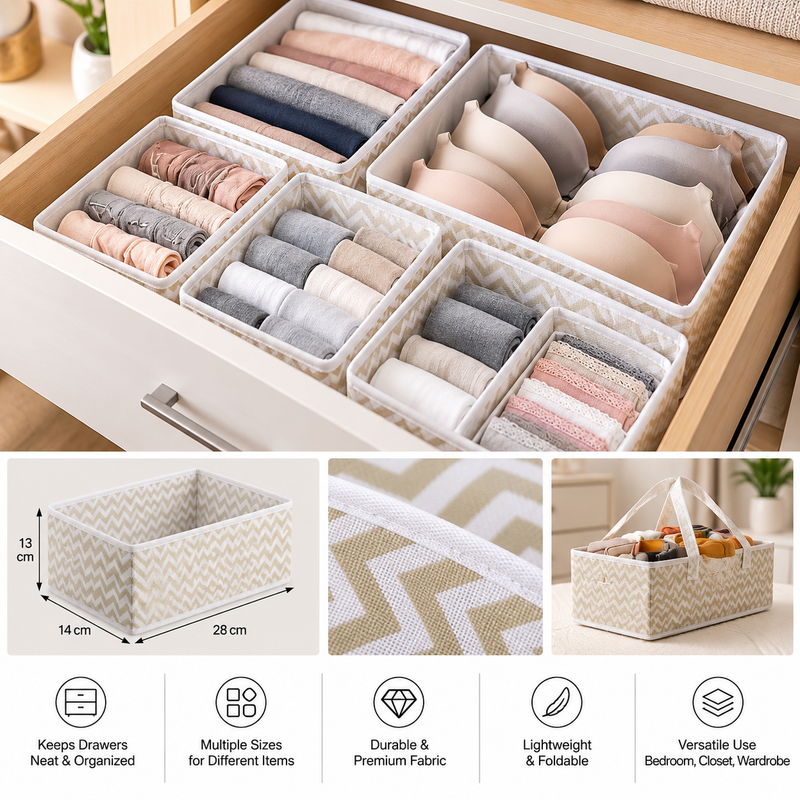 Drawer Organizers Pack Of 6