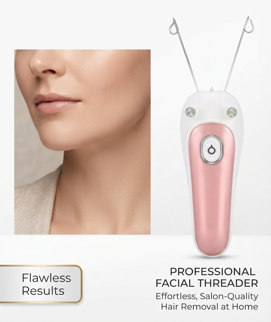 Electric Facial Threading Hair RemovaElectric Facial Hair Remover – Threading & Painless Hair Removal Device for Womenl